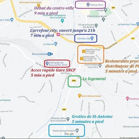Logement A Brive Avec Terrasse Et Climatisation - Pres De La Gare Et Du Centre-Ville - Wifi Et Stationnement Gratuit Eksteriør billede