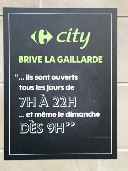 Logement A Brive Avec Terrasse Et Climatisation - Pres De La Gare Et Du Centre-Ville - Wifi Et Stationnement Gratuit Eksteriør billede